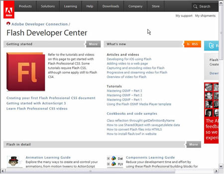 Flash Developer Center